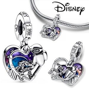 WALL-E and EVE charm silver bracelet pendant